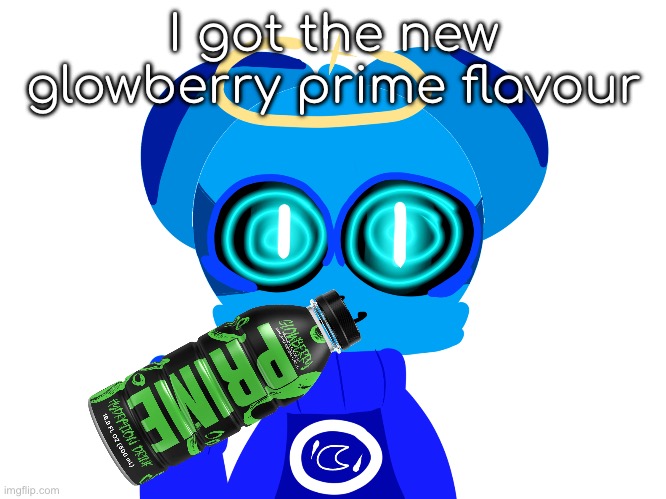 Sky (not badass) | I got the new glowberry prime flavour | image tagged in sky not badass | made w/ Imgflip meme maker