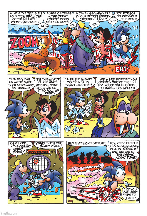 i have sonic 2 on our genesis | made w/ Imgflip meme maker