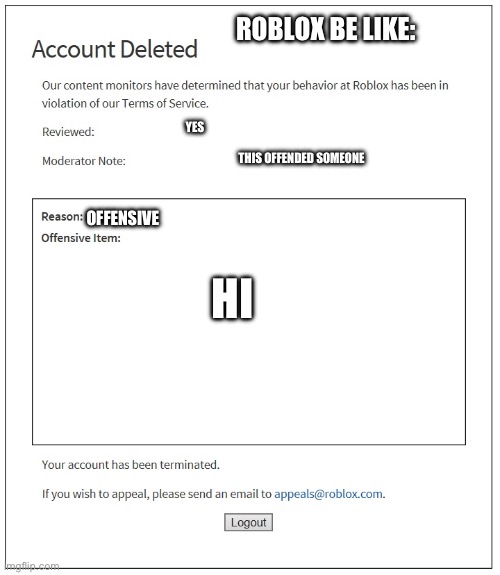 Roblox account - Imgflip