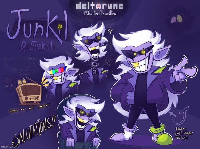 Alr, let's discuss the junkill redesign, I'm scared for scampton tho | image tagged in deltarune,jevil,art,repost | made w/ Imgflip meme maker