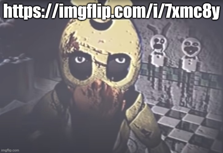 Withered Chica staring | https://imgflip.com/i/7xmc8y | image tagged in withered chica staring | made w/ Imgflip meme maker