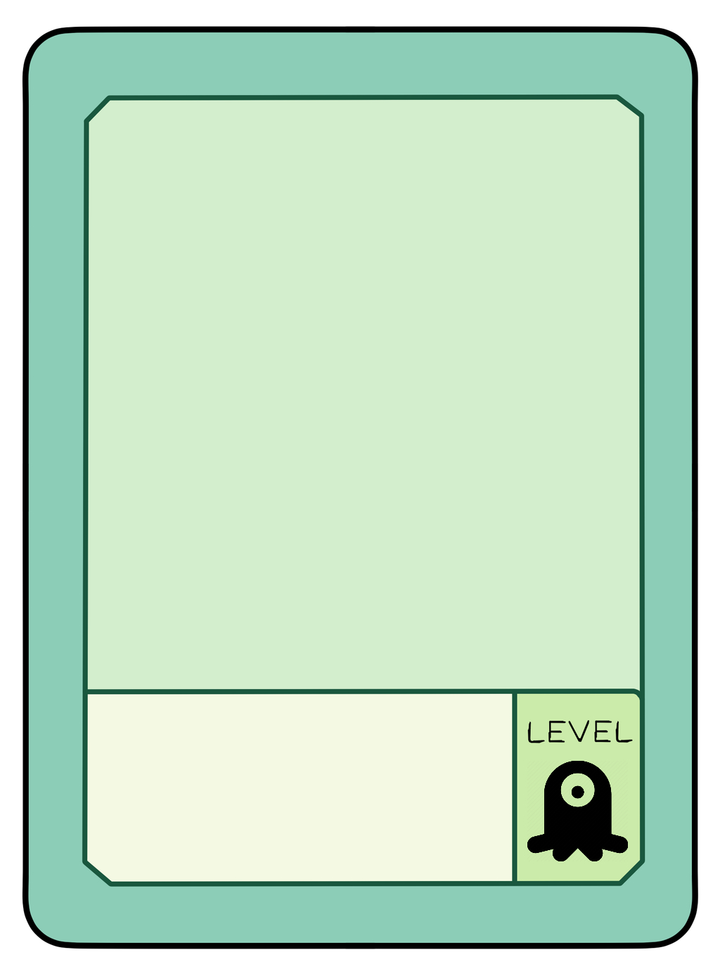 High Quality Ok k.o.! Let's be heroes OC character pow card level monster Blank Meme Template