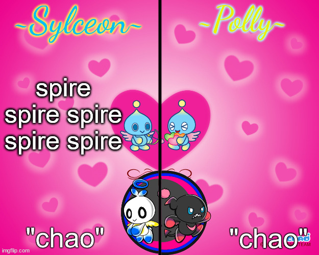 Sex | spire spire spire spire spire | image tagged in sylceon and polly temp | made w/ Imgflip meme maker