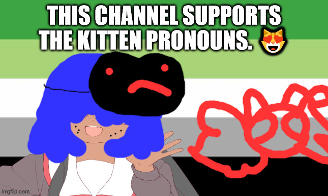 what the queer? Were so gay deal with it | THIS CHANNEL SUPPORTS THE KITTEN PRONOUNS. 😻 | image tagged in gong chi chi gong means provide in chinese | made w/ Imgflip meme maker