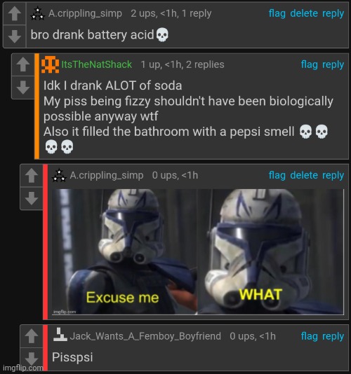I was drinking Pepsi when I read this☠️ | made w/ Imgflip meme maker