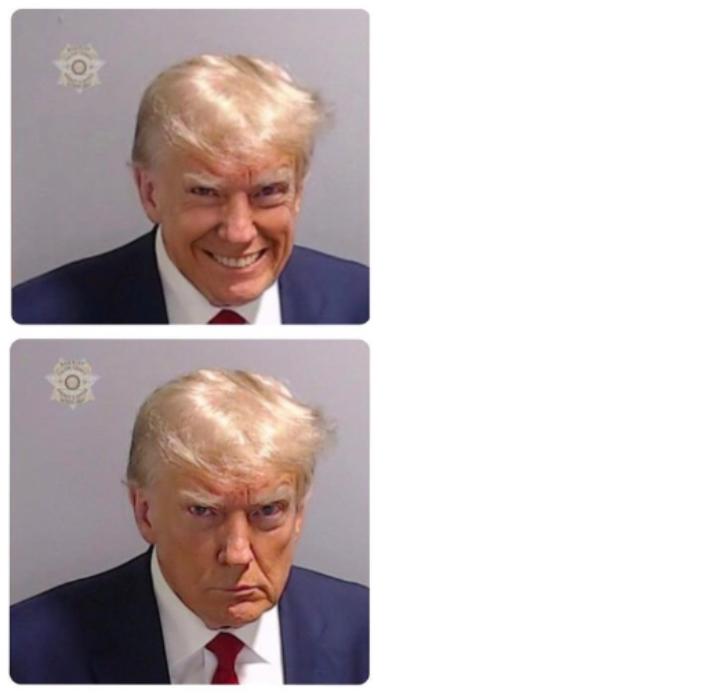 High Quality Trump happy, sad Blank Meme Template