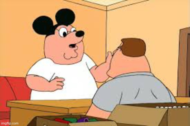 Mickey griffin or Peter mouse | image tagged in family guy | made w/ Imgflip meme maker