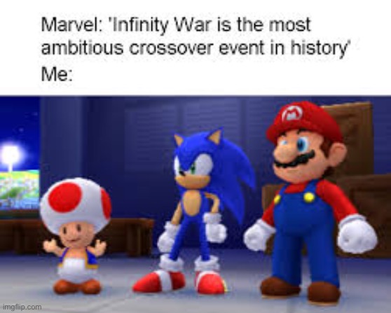 image tagged in mario and sonic | made w/ Imgflip meme maker