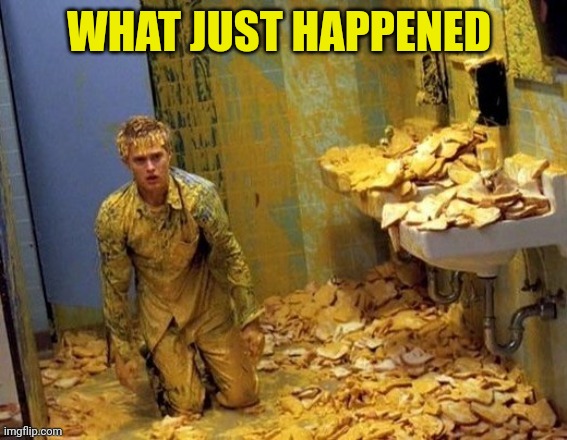 Mustard | WHAT JUST HAPPENED | image tagged in mustard | made w/ Imgflip meme maker