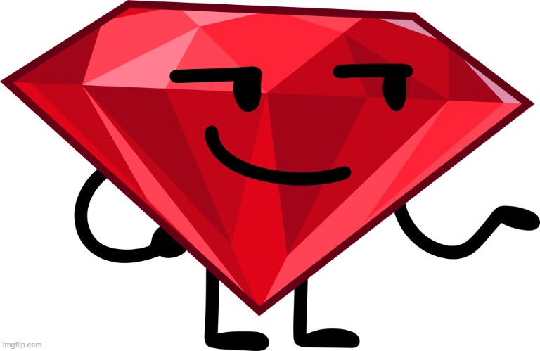 Ruby BFDI | image tagged in ruby bfdi | made w/ Imgflip meme maker