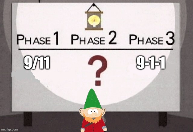 How 9/11 was actually planned | 9-1-1; 9/11 | image tagged in underpants gnomes,911 9/11 twin towers impact,911,9/11,south park,osama bin laden | made w/ Imgflip meme maker