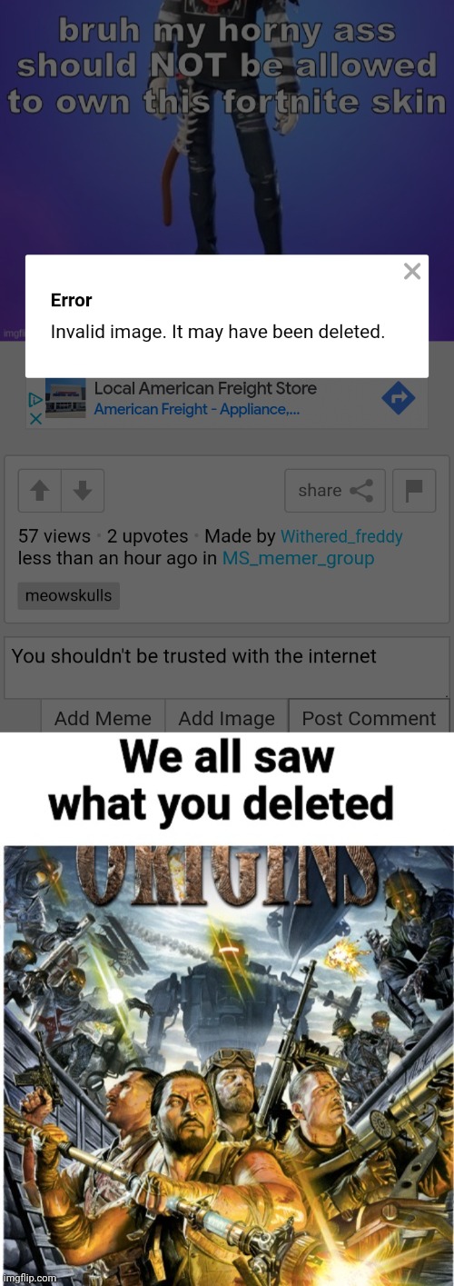 image tagged in we all saw what you deleted | made w/ Imgflip meme maker
