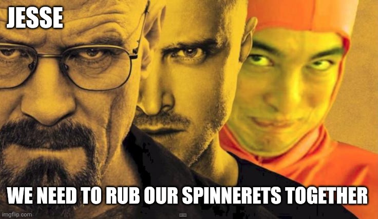 JESSE WE NEED TO RUB OUR SPINNERETS TOGETHER | made w/ Imgflip meme maker