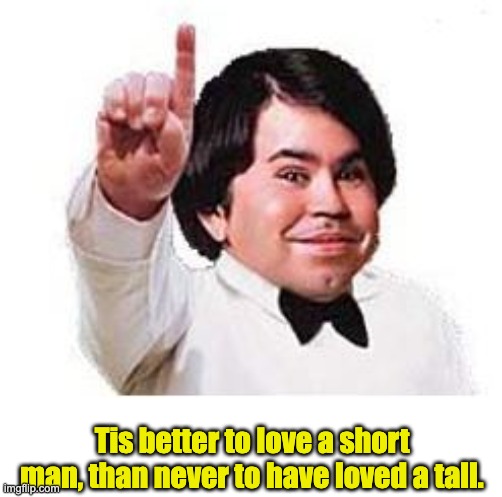 I stooped pretty low on this one | Tis better to love a short man, than never to have loved a tall. | image tagged in midgetplane | made w/ Imgflip meme maker