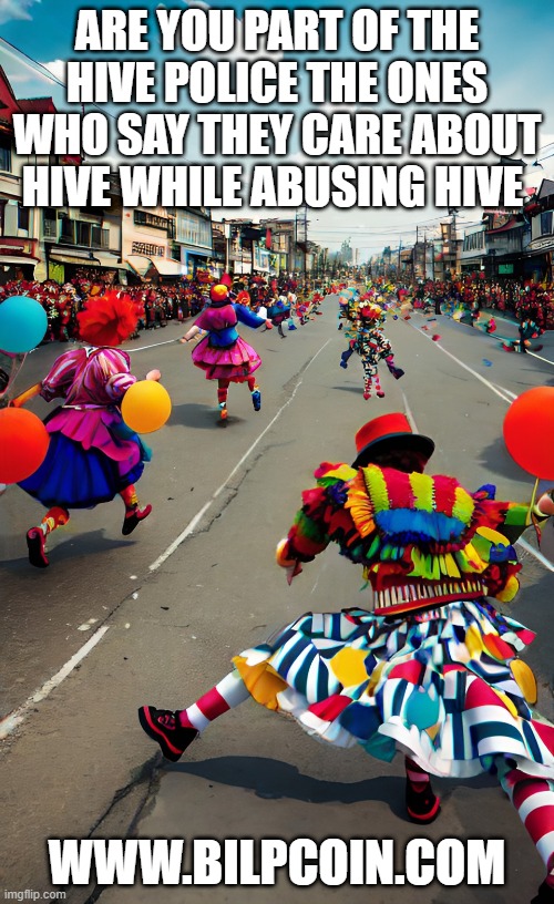 ARE YOU PART OF THE HIVE POLICE THE ONES WHO SAY THEY CARE ABOUT HIVE WHILE ABUSING HIVE; WWW.BILPCOIN.COM | made w/ Imgflip meme maker