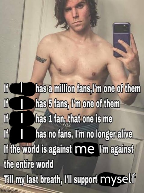 I'll support Onision | I; I; I; I; me; myself | image tagged in i'll support onision | made w/ Imgflip meme maker