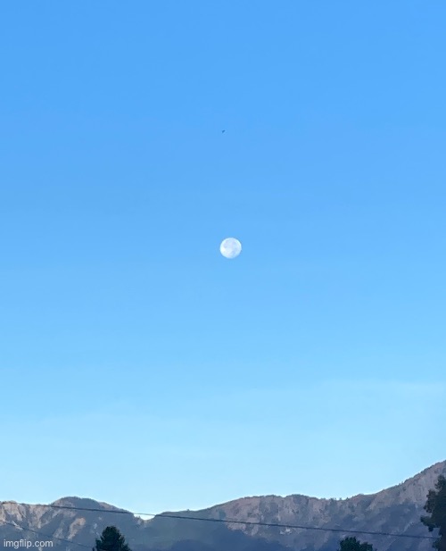 The great blue moon is still shining | made w/ Imgflip meme maker