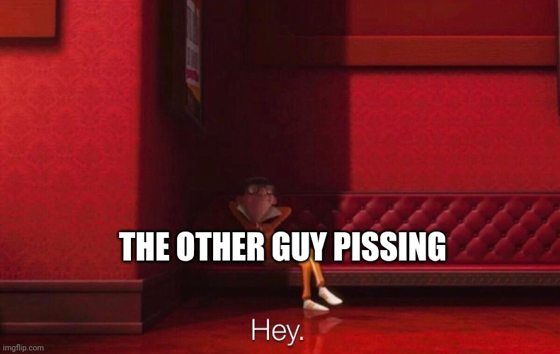 Vector | THE OTHER GUY PISSING | image tagged in vector | made w/ Imgflip meme maker