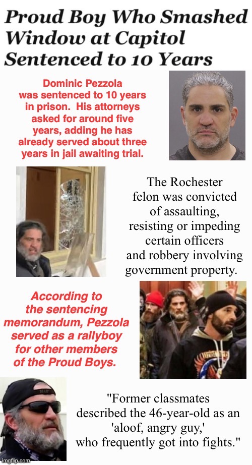 proud 'Rallyboy' sentenced | image tagged in assault,domestic terrorists,treason,safety in numbers,losers losing,traitors | made w/ Imgflip meme maker