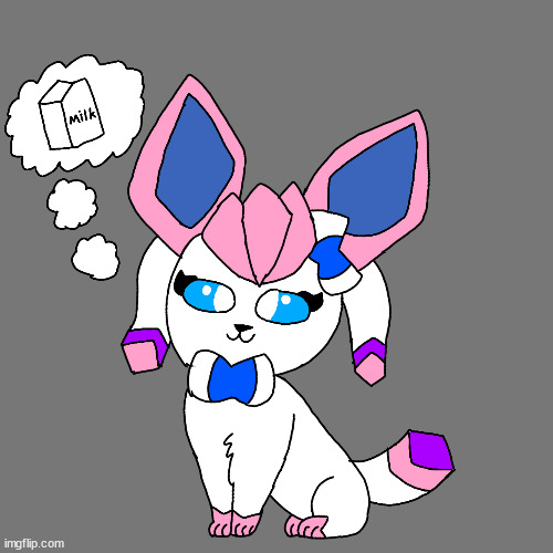 just  sylceon (art by peanut-vee) | image tagged in just sylceon art by peanut-vee | made w/ Imgflip meme maker