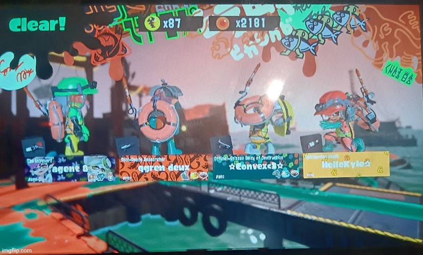 Worse salmon run round clear | image tagged in agent 8 is me,last one doesn't regret,caption this lmao | made w/ Imgflip meme maker