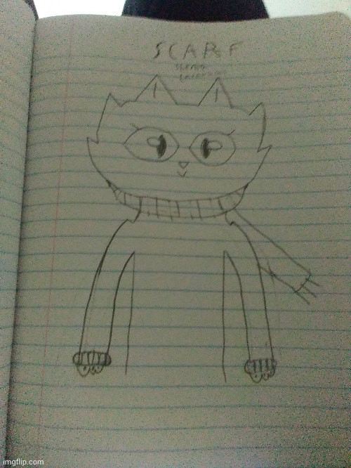 Finally decided to draw Scarf. What do y'all think? | image tagged in scarf drawn by scarf | made w/ Imgflip meme maker