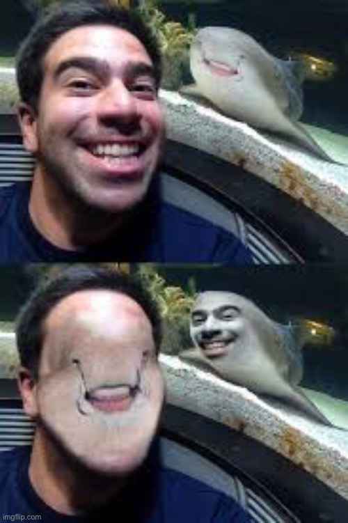 Shark man | image tagged in cursed image | made w/ Imgflip meme maker