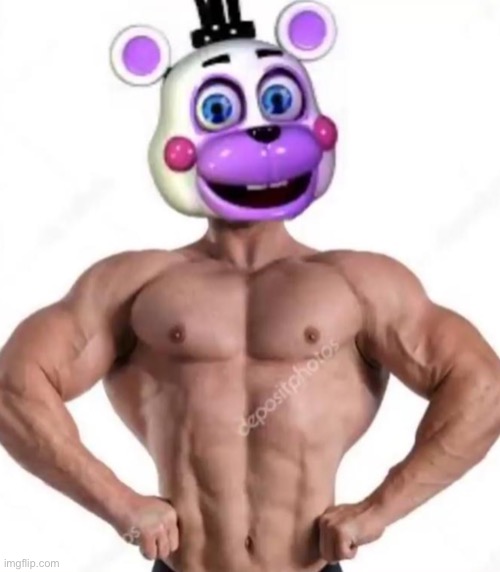 Buff helpy | image tagged in buff helpy | made w/ Imgflip meme maker