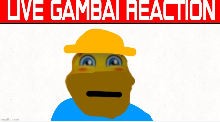 Live gambai reaction | image tagged in live gambai reaction | made w/ Imgflip meme maker