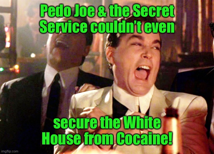 Good Fellas Hilarious Meme | Pedo Joe & the Secret Service couldn’t even secure the White House from Cocaine! | image tagged in memes,good fellas hilarious | made w/ Imgflip meme maker