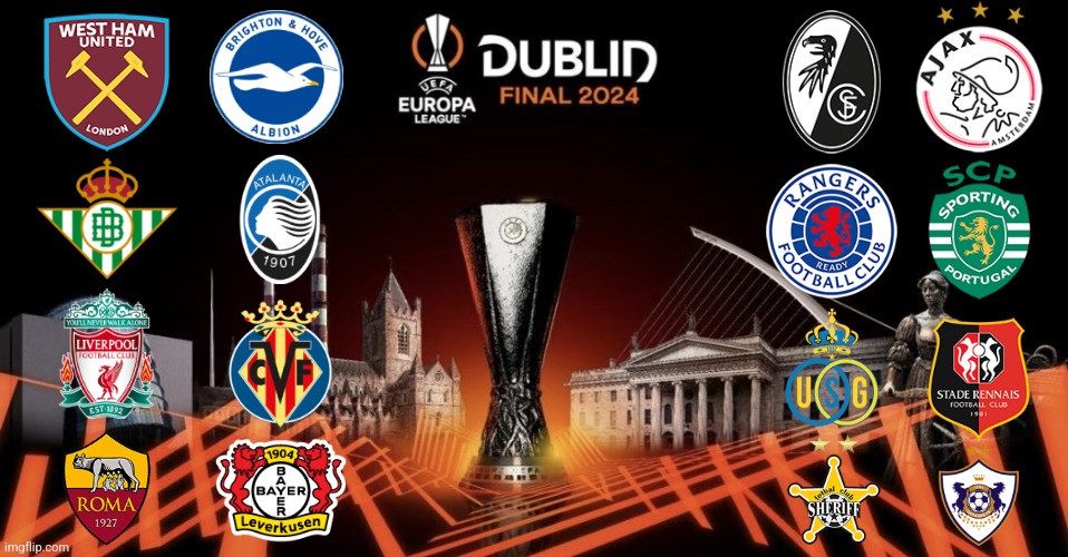 QUALIFIED Clubs into Round of 16 and KO Play-Offs of the UEFA Europa League 2023/24 (in my opinion) | image tagged in europa league,liverpool,west ham,brighton,futbol | made w/ Imgflip meme maker