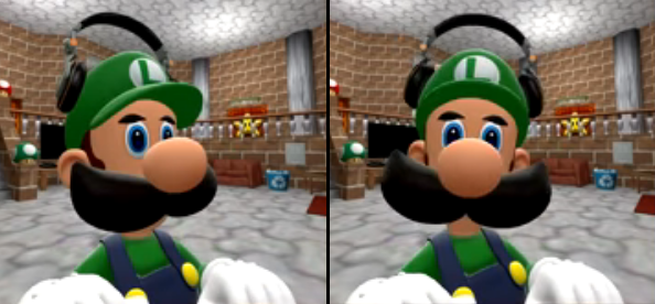 luigi turns his head and stares at you Blank Meme Template