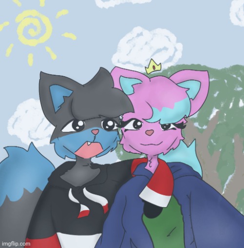 birthday in 7 days | image tagged in christian and kitty art by potat | made w/ Imgflip meme maker