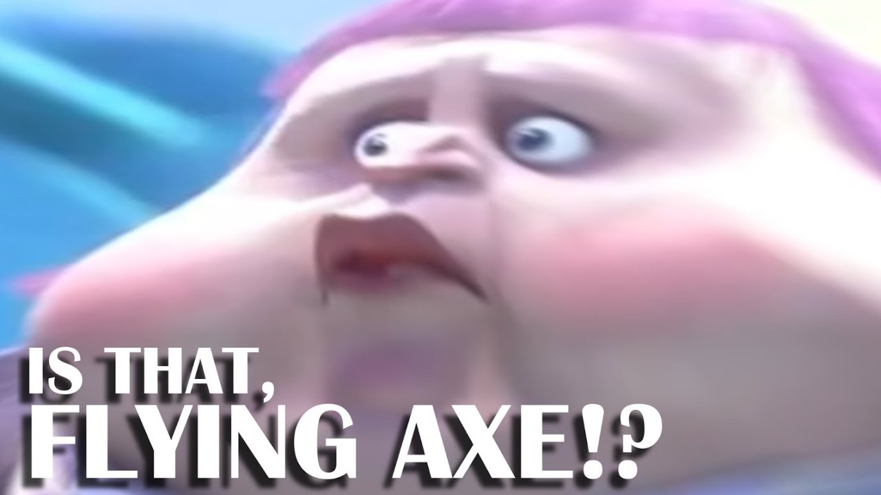 Is that, flying axe!? Blank Meme Template