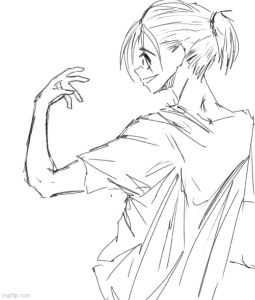 Sketch for new oc | made w/ Imgflip meme maker