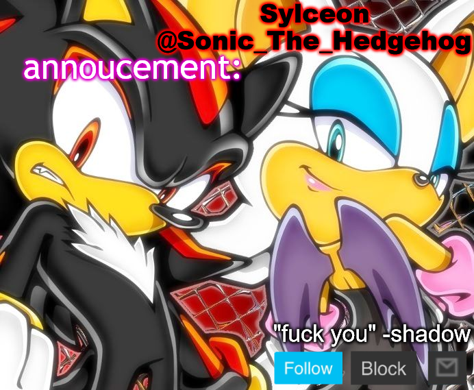 shadow and rouge temp Blank Meme Template