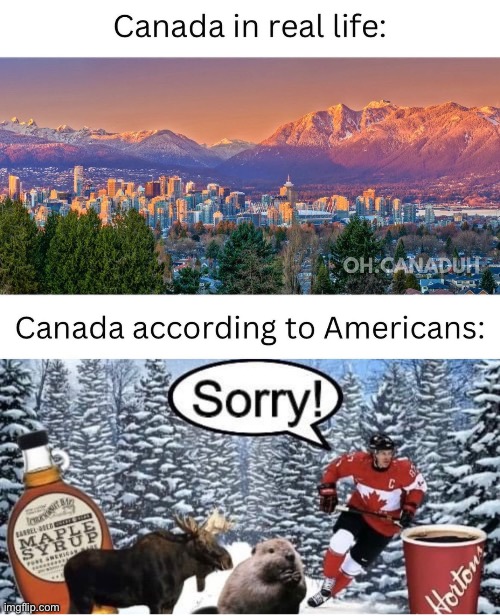 We can all agree that this is how Americans imagine Canadians -_- | made w/ Imgflip meme maker
