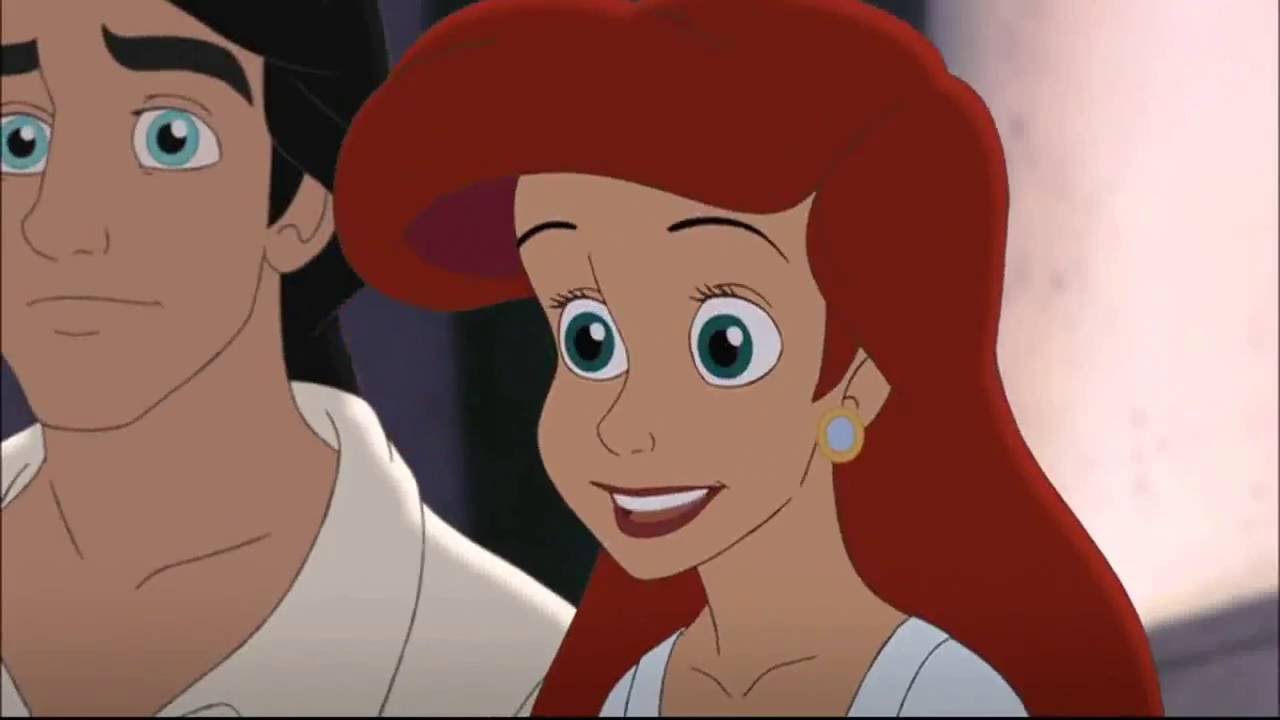 High Quality ariel and eric Blank Meme Template