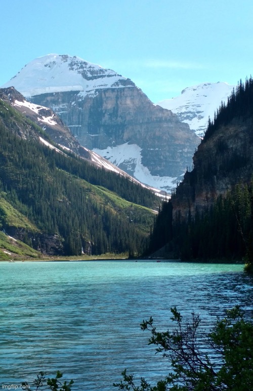 Lake Louise | image tagged in beautiful,lake louise,canada,picture,phone photography | made w/ Imgflip meme maker