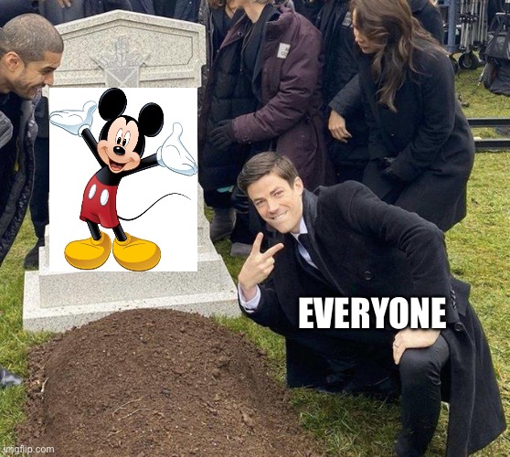 Funeral | EVERYONE | image tagged in funeral,mickey mouse,disney | made w/ Imgflip meme maker