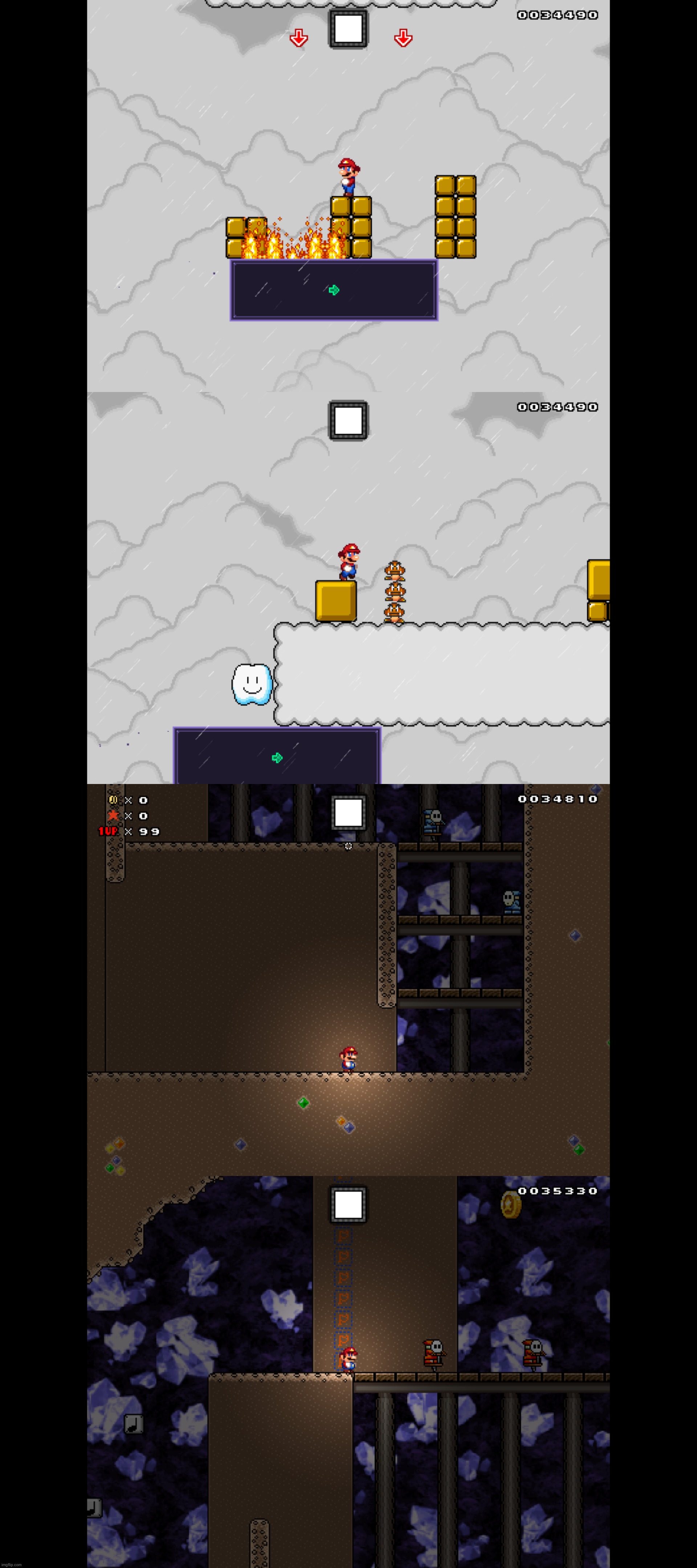 screenshots from my fan project thingy | made w/ Imgflip meme maker