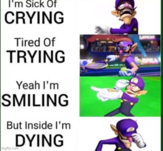 image tagged in waluigi | made w/ Imgflip meme maker