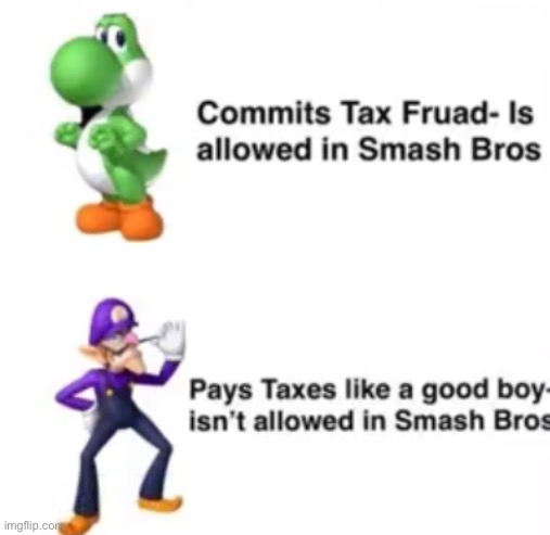 image tagged in waluigi,yoshi,super smash bros | made w/ Imgflip meme maker