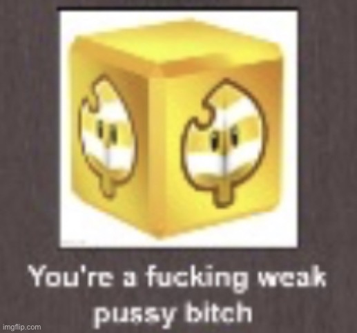 You’re a fucking weak pussy bitch | image tagged in you re a fucking weak pussy bitch | made w/ Imgflip meme maker