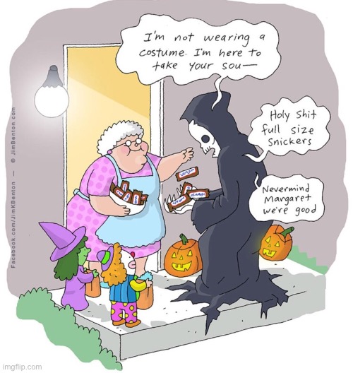 Death’s visit | image tagged in halloween,fun,comics | made w/ Imgflip meme maker