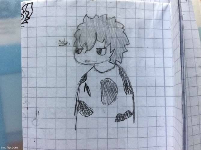 Old drawing. Also school starts tomorrow T^T | made w/ Imgflip meme maker