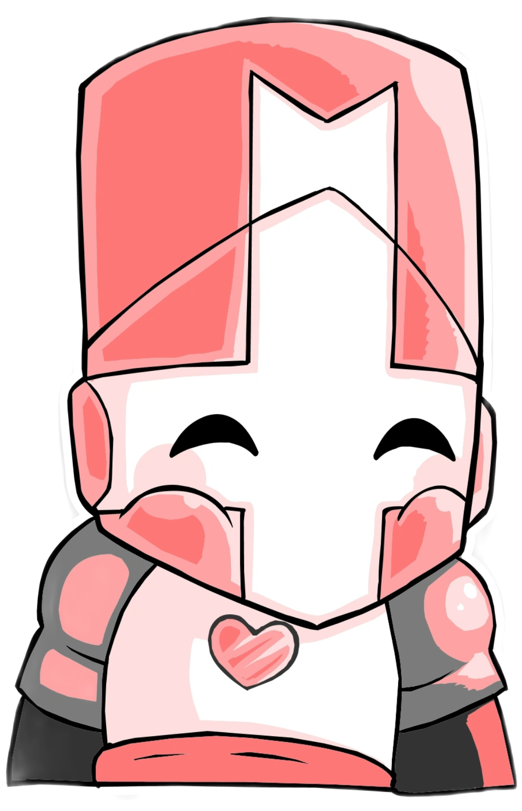 High Quality Pink Knight Blank Meme Template