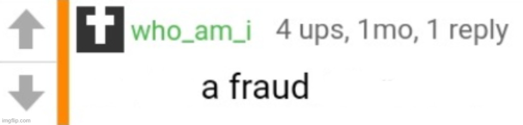 A fraud | image tagged in a fraud | made w/ Imgflip meme maker