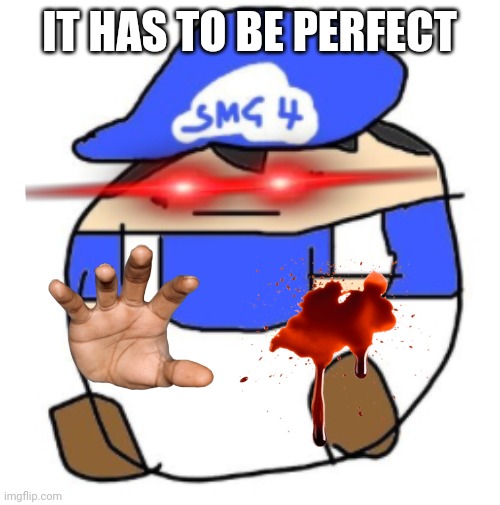 Beeg smg4 | IT HAS TO BE PERFECT | image tagged in beeg smg4 | made w/ Imgflip meme maker
