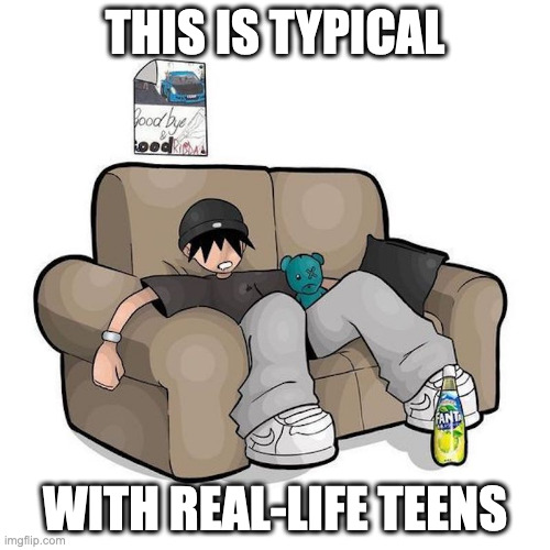 Lazy Teen on Sofa | THIS IS TYPICAL; WITH REAL-LIFE TEENS | image tagged in teen,memes | made w/ Imgflip meme maker